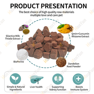 Estratto di cardo mariano curcuma curcumina colina cane funzione epatica Soft Chew Formula cani supporto integratore fegato - Product Image 2