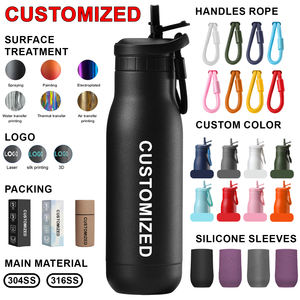 ขวดน้ำเก็บอุณหภูมิ Fayren 500 มล. ป้องกันการรั่วซึม ปราศจากสาร BPA ผลิตจากสแตนเลสสตีล 2 ชั้น พร้อมฝาปิดแบบหลอดดูด - Product Image 5