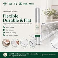 Nappe en PVC transparente YJ, finition satinée ou mate, pour présentoir de mobilier, comptoir d'exposition, OEM