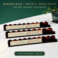 Support de Mahjong en Acrylique à Bords Festonnés de Luxe – Couleur et Taille Personnalisables – Kit d'Accessoires pour Jeu de Mahjong Américain