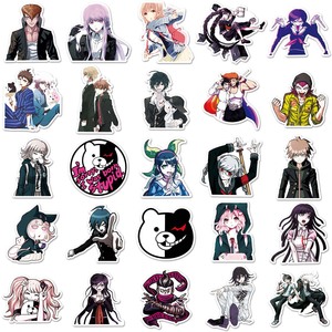 50PCSFactory Venta al por mayor <span class=keywords><strong>Manga</strong></span> de dibujos animados Periférico Danganronpa: Trigger Happy Havoc Pegatinas Guitarra Escritorio Auriculares Pegatinas - Product Image 3