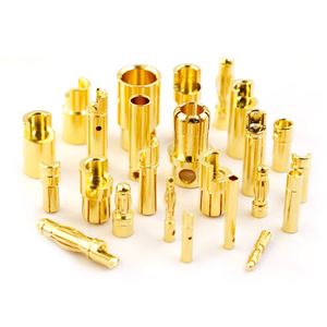 Connettore a banana Amass placcato oro 24k, terminale in rame, cavo di alimentazione 20A 500V DC Serie <span class=keywords><strong>GC</strong></span> - Product Image 1