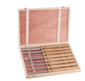 Lot de 8 gouges de sculpture sur bois pré-affûtées avec manche en bois pour la menuiserie et le bricolage – Vente directe usine - Product Image 5