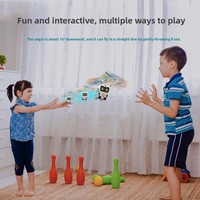 Nouveau Robot Volant Interactif Électrique en Plastique pour Enfants, avec Capteur de Mouvement, Modèle Astronaute Spatiale, Cadeau Idéal pour Enfants