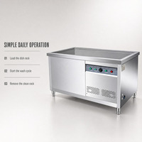 Lave-vaisselle à ultrasons commercial en acier inoxydable pour restaurant, hôtel, cuisine