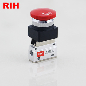 MOV 1/8 ''PT Con Lăn/Nút Push/Chuyển Đổi Không Khí Khí Nén Cơ Khí Điều Khiển Van - Product Image 2