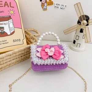<span class=keywords><strong>Regali</strong></span> IStapromo belle bambine cartone animato piccola borsa quadrata popolare carino perla farfalla borse a tracolla per bambini - Product Image 6