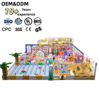 Equipo de Juegos Interior Personalizado PAGODA, Temática Granja Oceánica, Toboganes Triples, Piscina de Pelotas, Zona Marina, Piscina de Arena, Tubos de Escalada, OEM y ODM, FEC
