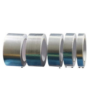 Ruban adhésif en tissu de fibre de verre et aluminium KS 50 mm x 10 m, résistant aux hautes températures, pour usage industriel - Product Image 1