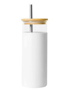 AI-MICH Proveedor Mayorista de Botellas de Agua de Vidrio Borosilicato, Bonitas Botellas de Agua con Logotipo Personalizado, Vaso de Vidrio con Pajita - Product Image 3