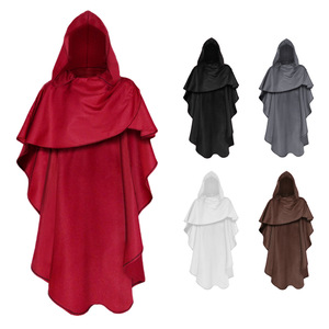 Cape de Chevalier Médiéval, Cape de Moine pour Halloween, Costume de Jeu de Rôle, Costume de Cosplay, Costume Anime Manga, Adulte Unisexe - Product Image 1