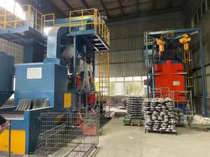 <span class=keywords><strong>Machine</strong></span> de sablage à billes d'acier certifiée CE |   Abrasif à rouleaux pour le nettoyage de la rouille sur les poutes en H et les tôles d'acier - Product Image 5