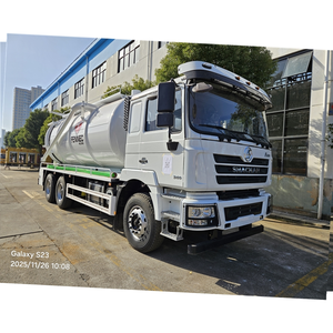 SHACMAN Sinotruck HOWO 6 Wheels Sewer Suction Truck with High Pressure Sewer Jetting 10-15tonne Super vacuum truck - Product Image 6