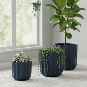 Macetas de Cerámica Esmaltada <span class=keywords><strong>para</strong></span> <span class=keywords><strong>Plantas</strong></span> de Interior/Exterior, Modernas, Clásicas, Duraderas, con Autorriego, Bonitas, con Orificios de Drenaje, Gran Venta - Product Image 2