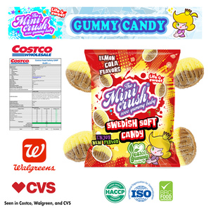 Caramelo de gominolas sueco amargo vegano personalizado al por mayor sabor afrutado a <span class=keywords><strong>cola</strong></span> con limón halal para compradores que cumplen con la Sharia - Product Image 5
