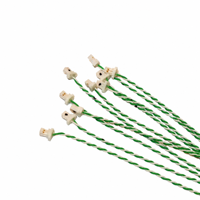 Câble micro-faisce OEM pour écouteurs TWS, paire torsadée verte et blanche, échantillon rapide, connecteur micro