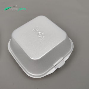 Thực phẩm cấp dùng một lần tái chế bọt nhựa vỏ sò Take-out Hộp Ăn Trưa <span class=keywords><strong>Hamburger</strong></span> gà vuông <span class=keywords><strong>container</strong></span> thực phẩm - Product Image 1