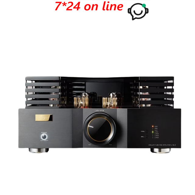 CA-YIN U-9LS Flagship Stereo Tube Preamplifier, Hi-Fi Vacuum Tube Preamp with ECC83S & TUNG-SOL 6SN7GTB, Audiophile Preamplifier