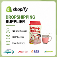 Boisson en poudre au collagène saveur crème de fraise Beauty Milk pour les soins de la peau, fournisseur chinois de dropshipping, exécution des commandes 3PL Shopify