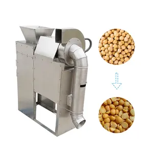 Soybean Red Lentil Splitting Peas Peeling Machine Dry Soya Bean Processing Chickpea Skin Removing Black Eye Beans Peeler Machine