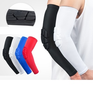 Nouvelle mode nid d'abeille respirant coude Compression bras soutien orthèse Crashproof bras manches avec les coudières - Product Image 1