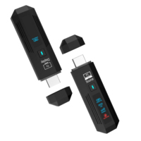 Adaptador de Transmisión de Pantalla 2026, Extensor de Video HDMI de 50M, Transmisor y Receptor Inalámbrico con Pantalla LED para PC, DVD, TV