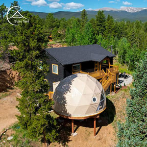 خيمة منزل جاهزة 6 م للمطعم والمقهى عالية الجودة مقاومة للماء فريدة من نوعها geoodesique فندق geoodesique كاملة - Product Image 3