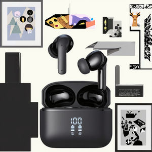 Écouteurs TWS intelligents à clip d'oreille, Type-C, appairage rapide, réduction active du bruit, affichage numérique, V5.3, étanchéité IPX5, faible latence - Product Image 3