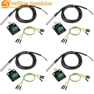 Kit de module de capteur de température numérique <span class=keywords><strong>DS18B20</strong></span> avec sonde de 1M/3,2 pieds, haute précision pour Arduino <span class=keywords><strong>ESP32</strong></span> STM32 Raspberry Pi - Product Image 1