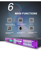 GAX-X6 Usine Meilleure Vente Processeur D'effet Numérique Karaoké DSP Processeur Audio Stéréo Son KTV Système