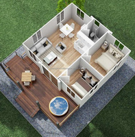 Bon prix en promotion : Fabricant chinois de maisons préfabriquées de 20 pieds avec cuisine et salle de bain, construction écologique en panneaux sandwich