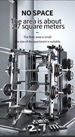 Équipement d'entraînement complet multifonctionnel pour la maison : Pont roulant, Smith Machine, cadre d'entraînement aux squats et équipement de fitness combiné