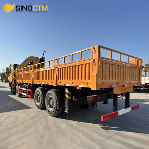 Nouveau Camion-grue Chinois Shacman 380ch 8x4 16 tonnes à flèche articulée, 12 roues, avec grue à bras pliable hydraulique - Product Image 5