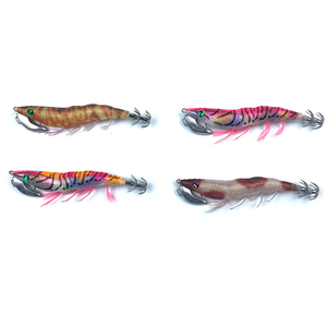 Señuelo de pesca artificial de madera <span class=keywords><strong>DTD</strong></span> <span class=keywords><strong>EGI</strong></span> con anzuelo para calamar, modelo Yamashita GAMA Japón 2026, 13.5cm 24g, imitación camarón, esca para calamar - Product Image 4