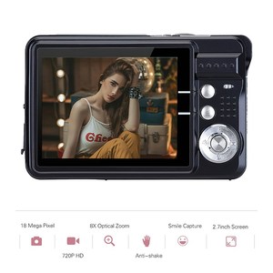 Màn hình 2.7 inch 8x digitsl Zoom 44mp <span class=keywords><strong>Camera</strong></span> mini Nhận dạng khuôn mặt phần mềm máy ảnh kỹ thuật số cầm tay tùy chỉnh chất lượng cao - Product Image 6