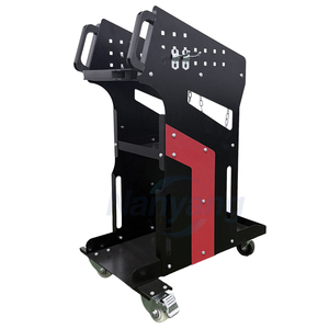 Chariot de soudage en acier à 3 niveaux, chariot universel à roulettes pour soudeuse MIG, chariot pour bouteilles de gaz avec roues solides de 7 pouces - Product Image 3