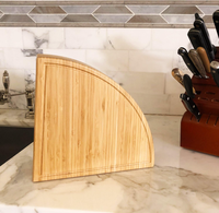 Planche à fromage en bambou extensible à 4 niveaux, plateau à charcuterie rotatif pliable en bois de 18 pouces avec tiroir et outils dissimulés