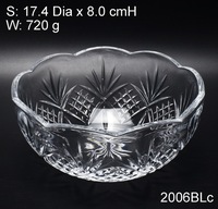 Tazón de Cristal Elegante y Ecológico para Dulces y Chocolate, Tazón Grande para Servir Postres y Helados