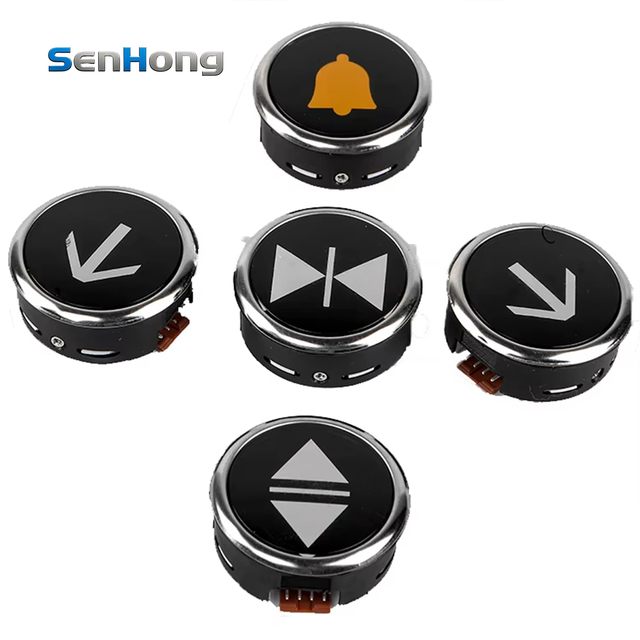 Hitachi Elevator Push Button FL-PW MCA Call Button 38mm Round Key with Number and Arrow Elevator Parts Call Button