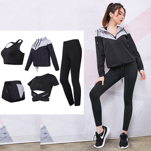 OEM Phụ nữ tập thể dục Yoga thiết lập thể thao trang phục tập thể dục tập thể dục quần áo Áo ngực thể thao chạy xà cạp phù hợp với kết hợp phù hợp với tập thể dục - Product Image 2