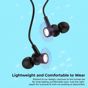 Écouteurs intra-auriculaires filaires USB-C TKT à son haute clarté avec embouts en PVC souple et télécommande intégrée pour la maison, le bureau et le gaming - Product Image 4