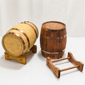 Taille personnalisée tout nouveau design tonneau de vin en bois naturel décoration de la maison barils en bois faits à la main pour le vin - Product Image 3