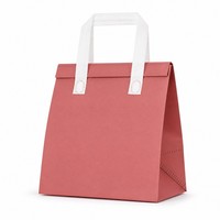 Sac isotherme personnalisé en non-tissé pour la vente en gros, emballage alimentaire jetable écologique pour la livraison de repas et de café