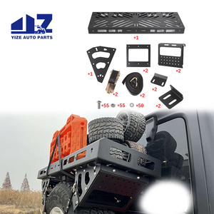 Support de pneu de rechange Panier de rangement pour véhicules tout-terrain Fit for <span class=keywords><strong>Jeep</strong></span> <span class=keywords><strong>Wrangler</strong></span> JK JL TJ <span class=keywords><strong>YJ</strong></span> CJ Ford Bronco SUV Accessories - Product Image 2