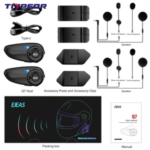 Intercomunicador para Motocicletas TIYPEOR <span class=keywords><strong>EJEAS</strong></span> <span class=keywords><strong>Q7</strong></span>, Radio FM Full Duplex, Impermeable, Bluetooth - Product Image 6