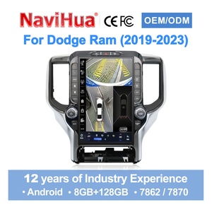 Navihua Android Car Radio Audio GPS DVD Player for Dodge RAM 2019-2023 Carplay Tesla Style Vertical Screen Android <b>Auto</b> Stereo - Product Image 2