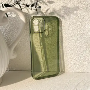 Funda protectora de cristal transparente para iPhone 14, carcasa de lujo para iPhone 13 Pro Max, a prueba de golpes, gran oferta