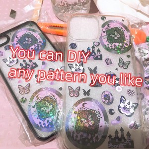 Funda para <span class=keywords><strong>iPhone</strong></span> 15 Pro Max, Funda de Resina DIY con Pegamento Cremoso, Acrílico TPU 2 en 1, Carcasa Antigolpes Compatible con <span class=keywords><strong>iPhone</strong></span> 16 15 14 - Product Image 5