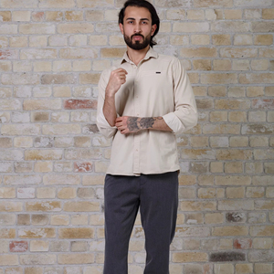 Men Fashion Straight Chino Trousers Black Casual <b>Elastic</b> Waist Cotton Pants Wholesale - Product Image 1