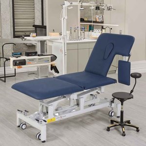 Mesa de Tracción Ajustable de Acero y Hierro y <span class=keywords><strong>Cama</strong></span> Hospitalaria Manual para Clínicas de Quiropráctica, Fisioterapia y Cuidado en el Hogar - Product Image 1